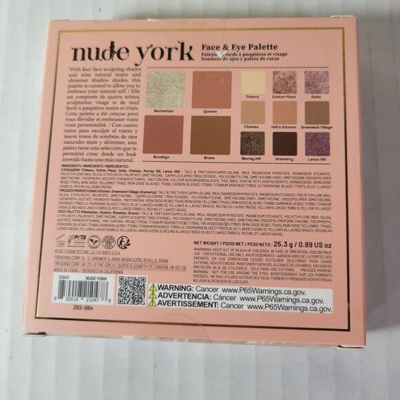 RUDE NUDE New York Times Square Face & Eye Palette - Picture 2 of 2